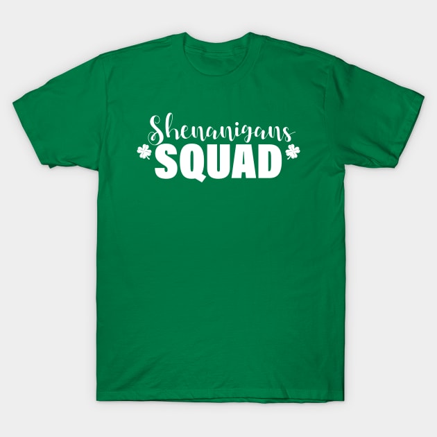 Womens Saint Patricks Day T Shirts Funny Shenanigans Squad T-Shirt by printalpha-art